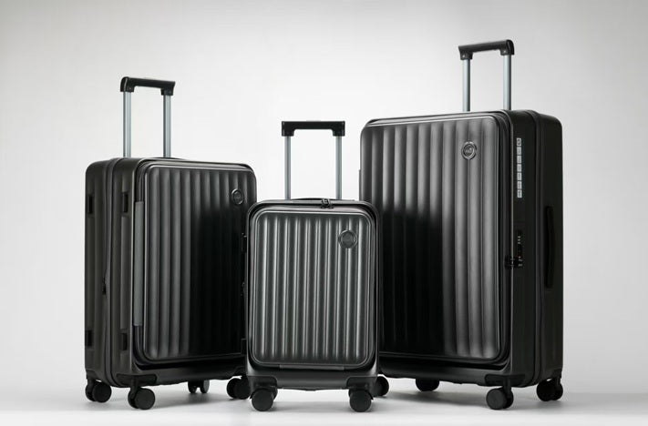 TOBU 20" Carry-On Premium Expandable Front-Open 100% German Bayer PC Luggage